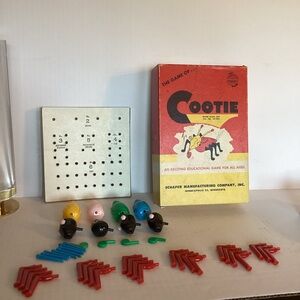 Cootie Game Set with Colorful Pieces Vtg